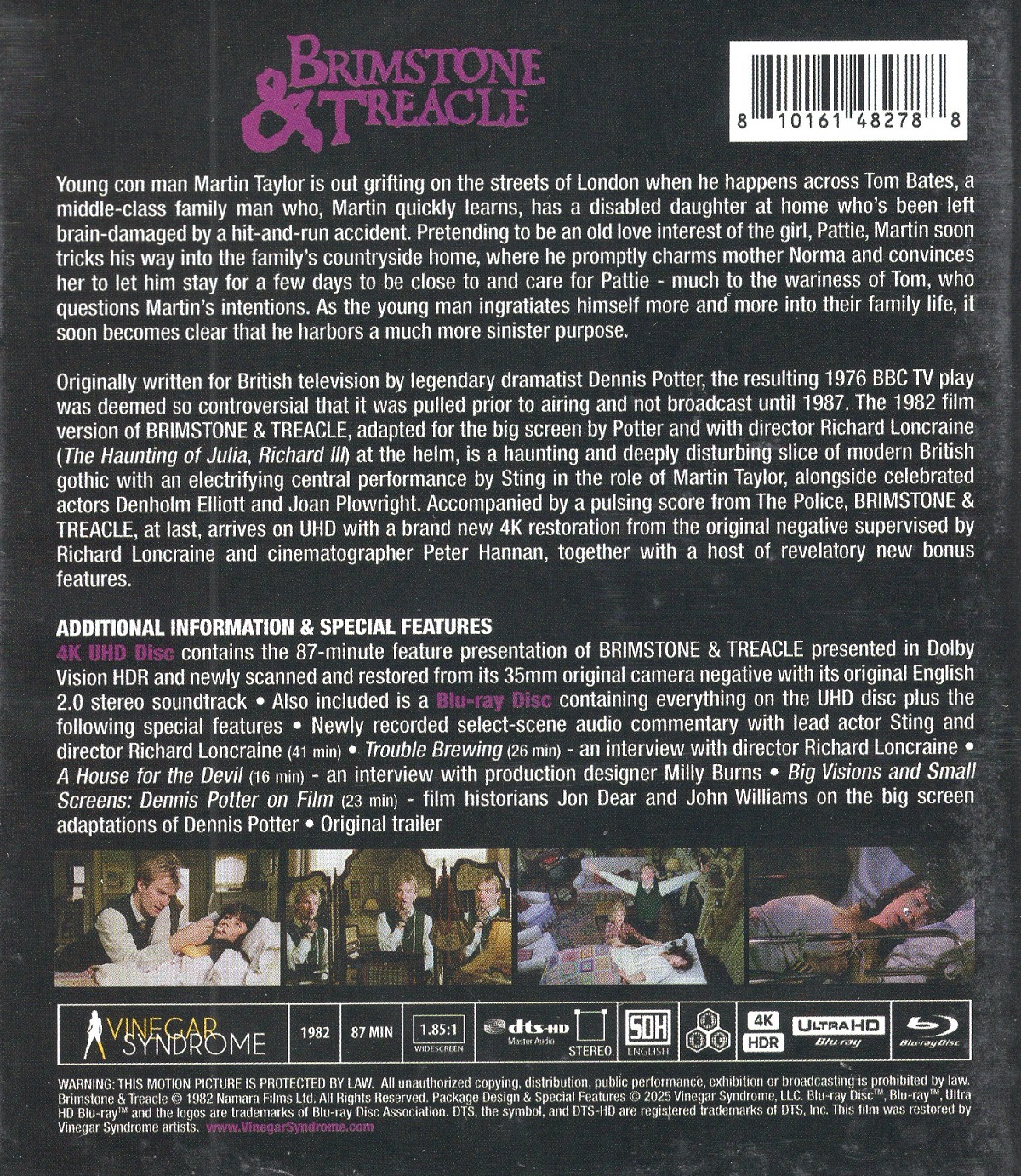 Brimstone & Treacle (ej svensk text) (4K Ultra HD + Blu-ray) - 2