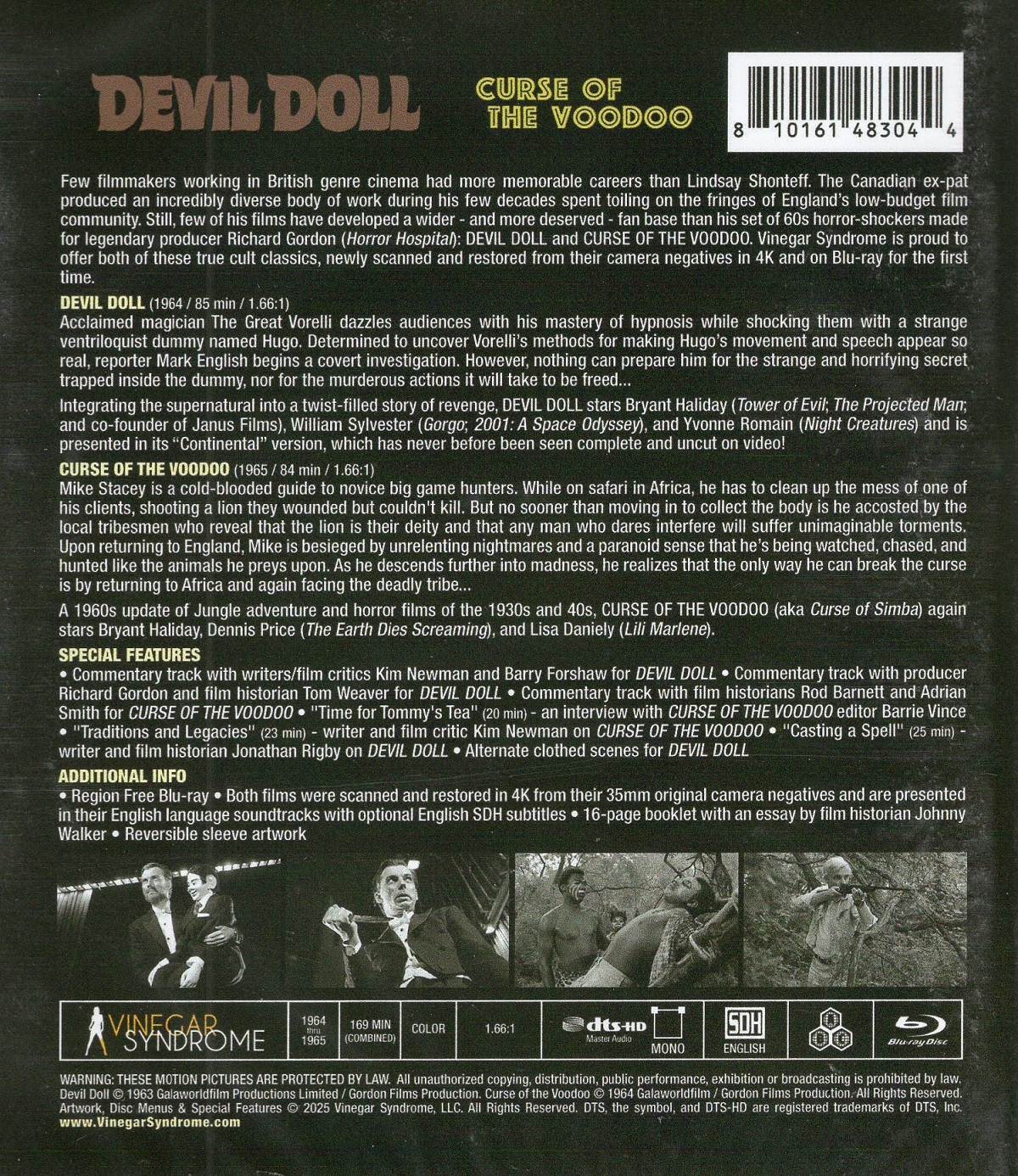 Devil Doll / Curse of The Voodoo (ej svensk text) (Blu-ray) - 2