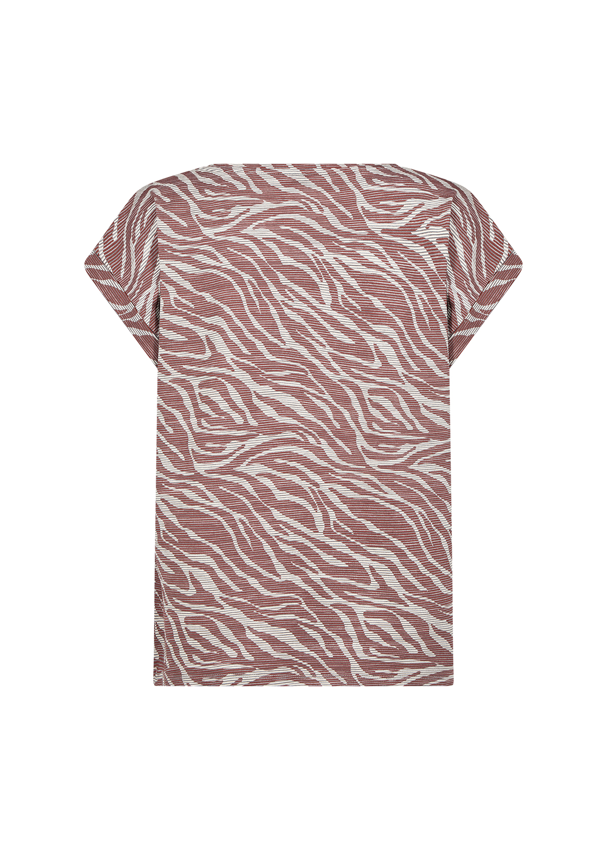  SC-GALINA 60 T-shirt Rostfärgad Zebramönstrad T-Shirt - 6