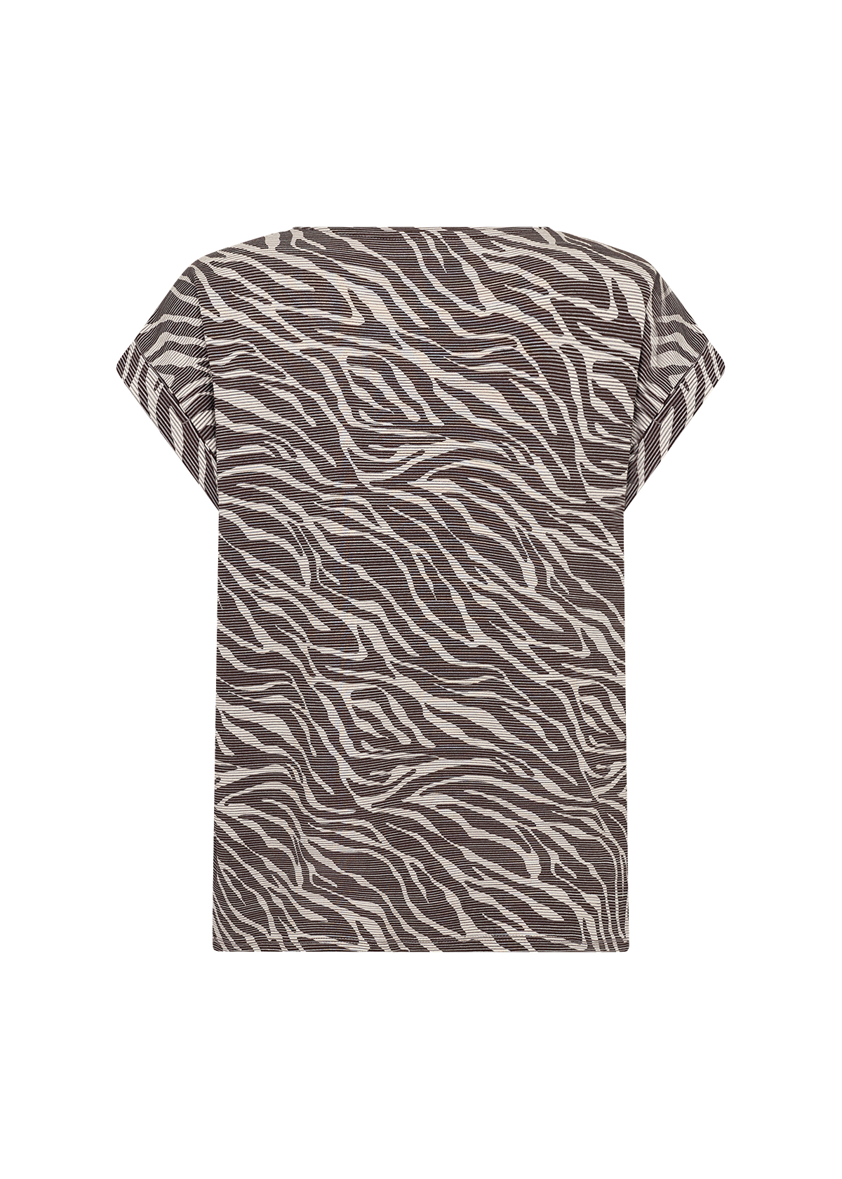 SC-GALINA 60 T-shirt Brun Zebramönstrad T-Shirt - 5