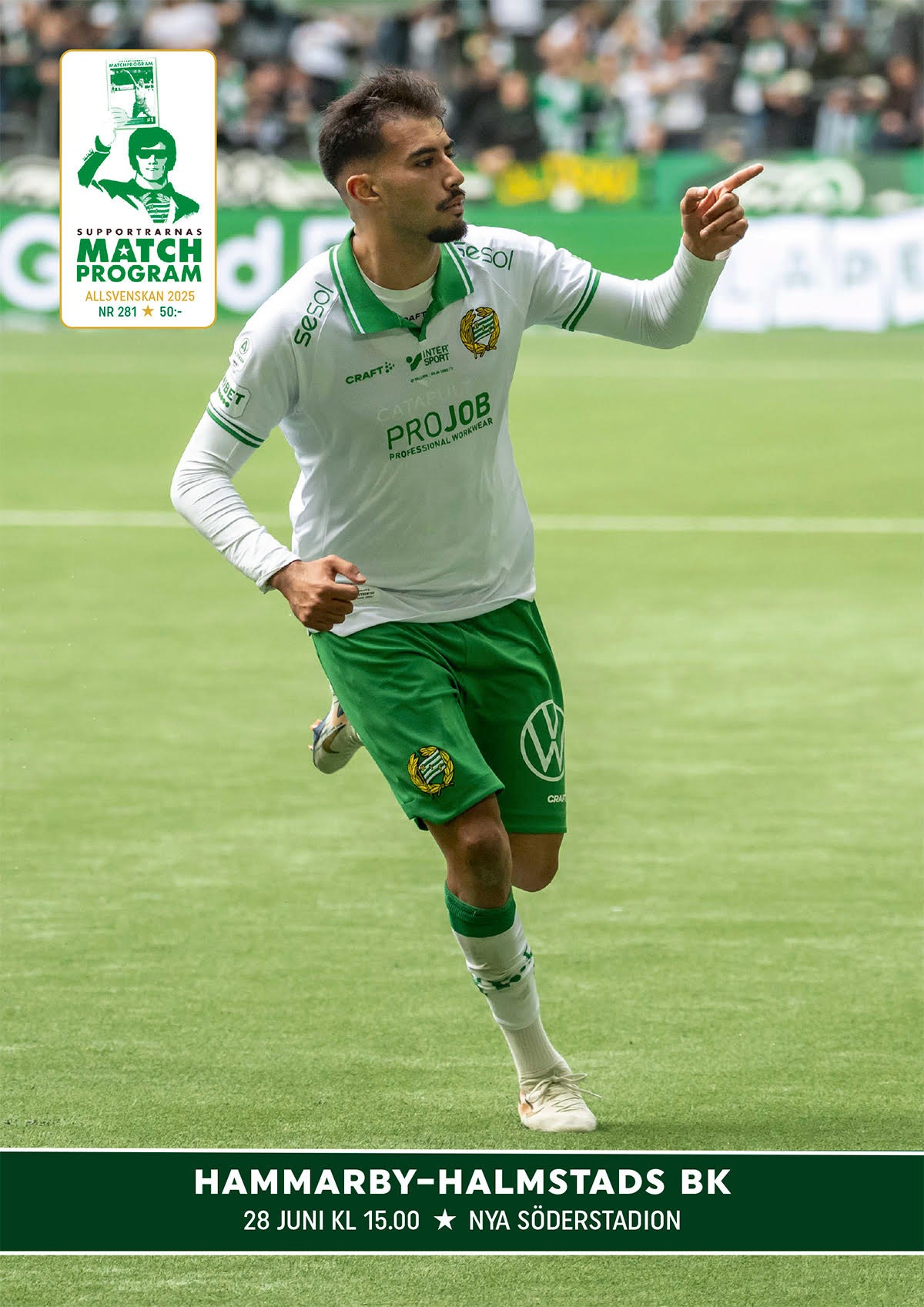 Matchprogram #281 Halmstad Allsvenskan 2025