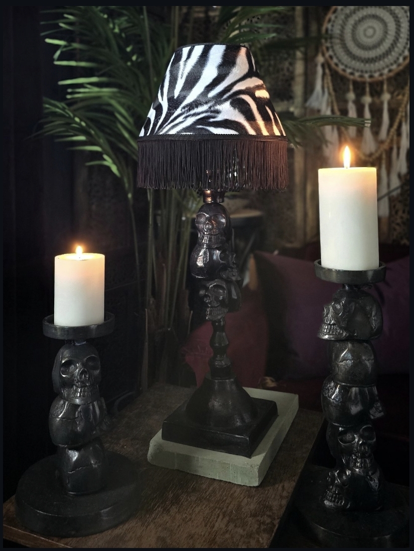 Lampskärm Frans 25 - Classic Zebra Svart/Vit - 2