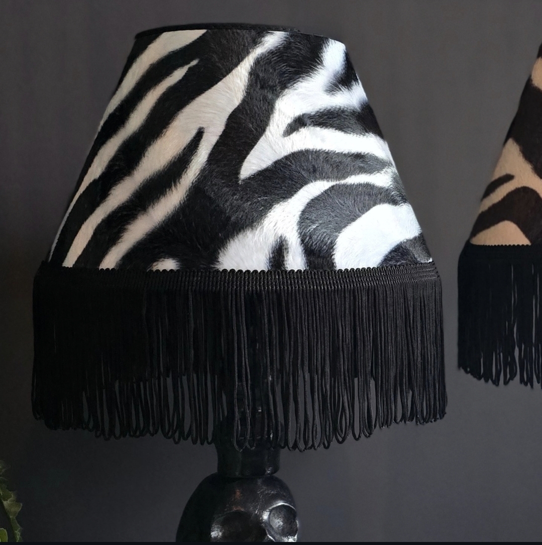 Lampskärm Frans 22 - Classic Zebra Svart/vit - 2