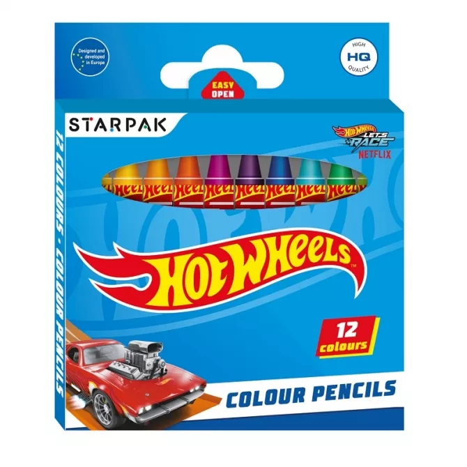 Crayons 12 colour Hot Wheels