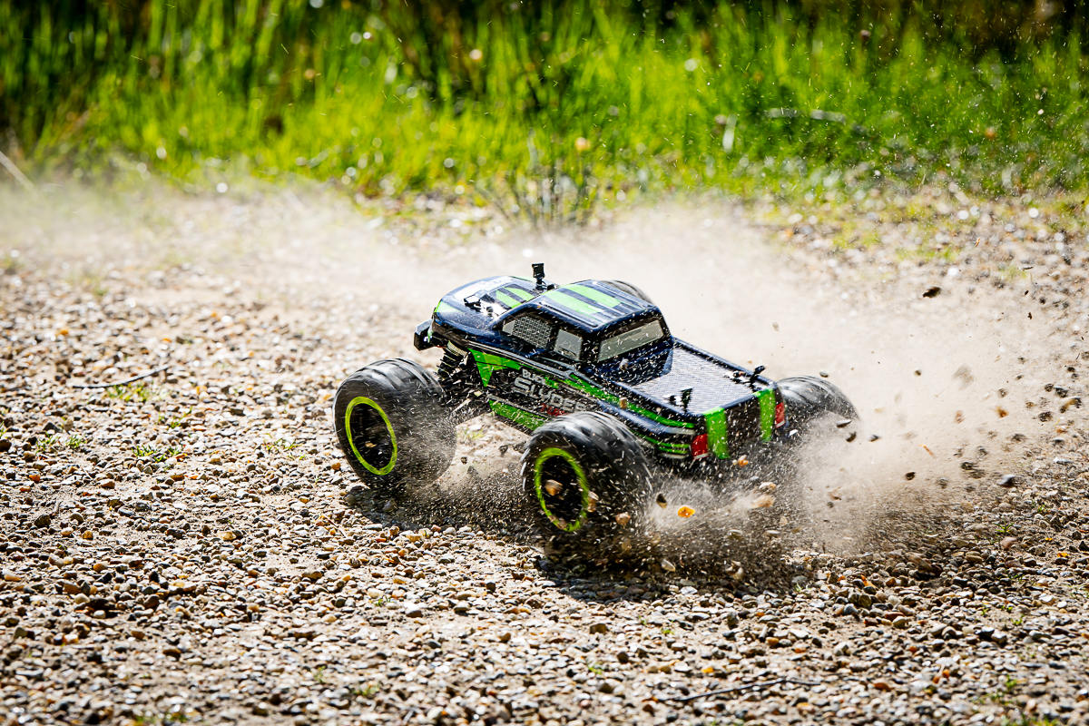 Blackzon 540208 Slyder MT Turbo 1/16 4WD 2S Brushless - Green - 12