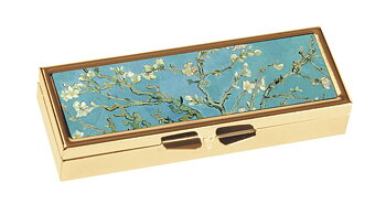 7-dages pilleæske med spejl, Van Gogh, Mandelblomster. TEMA-produkt