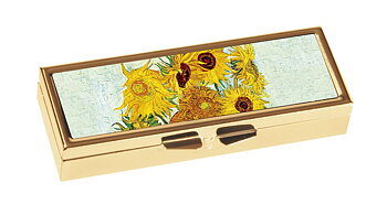 7-dages pilleæske med spejl, van Gogh, Solsikker. TEMA-produkt