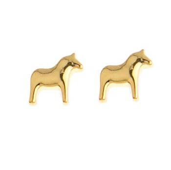 Örhängen dalahäst guld