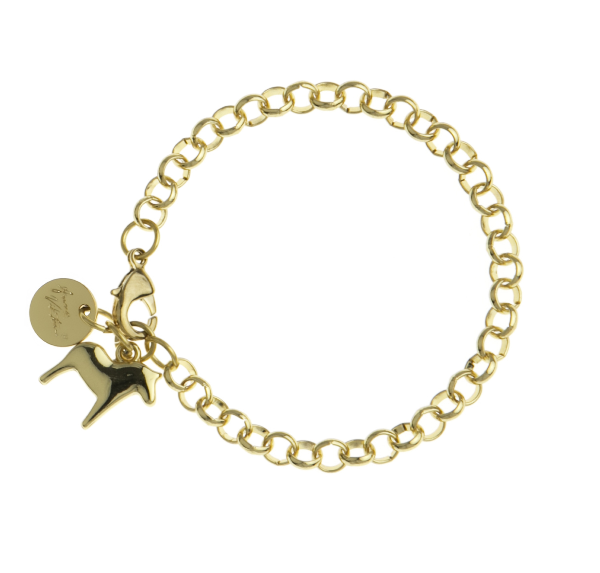 Armband dalahäst guld