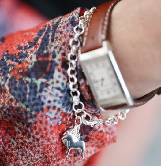 Armband dalahäst silver - 3