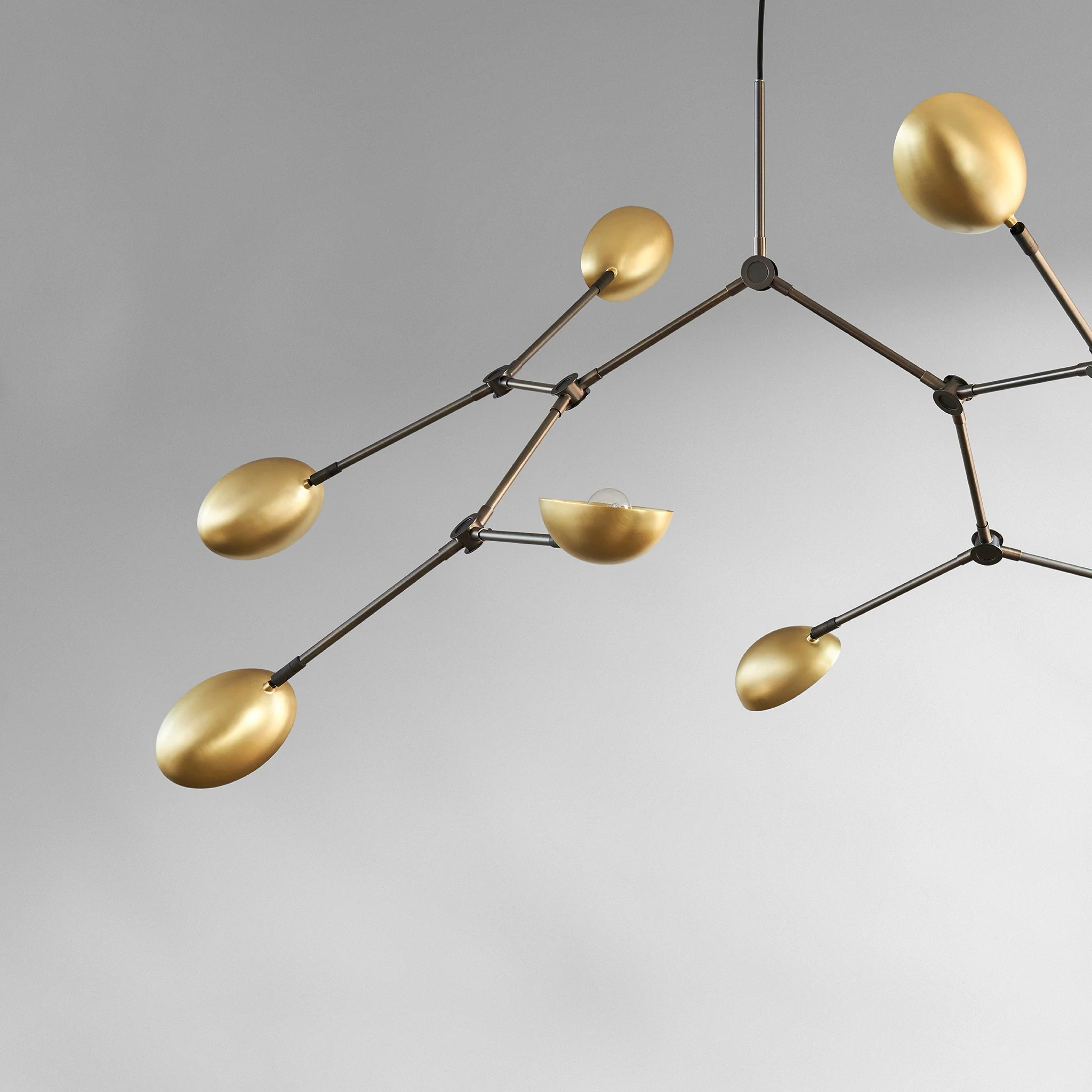 Taklampa Drop Chandelier Brass big - 3
