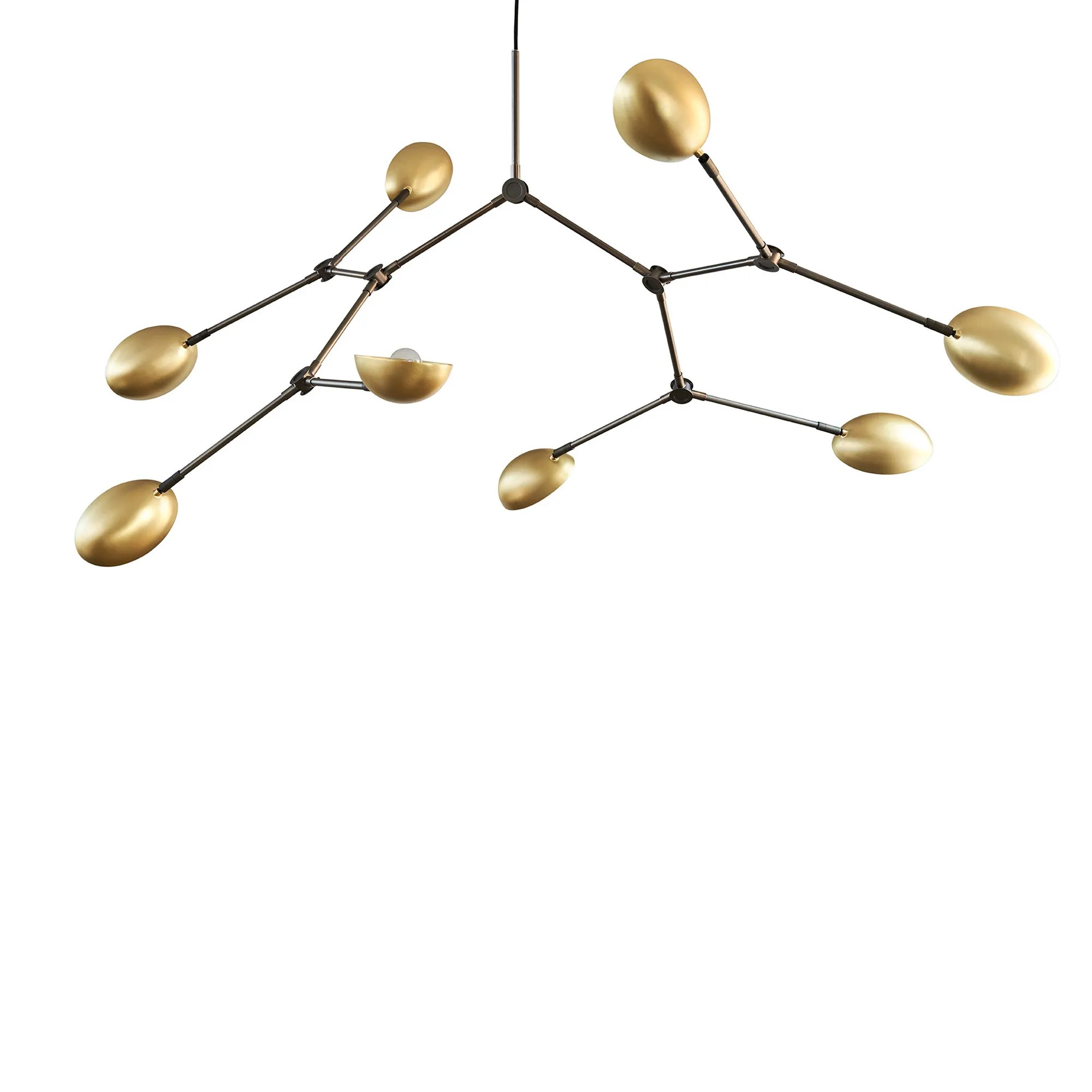 Taklampa Drop Chandelier Brass big
