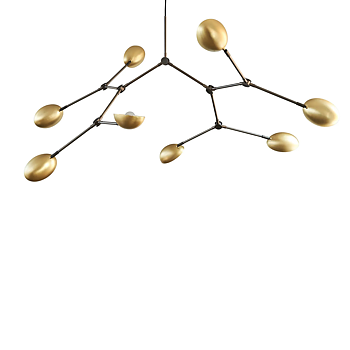 Taklampa Drop Chandelier Brass big