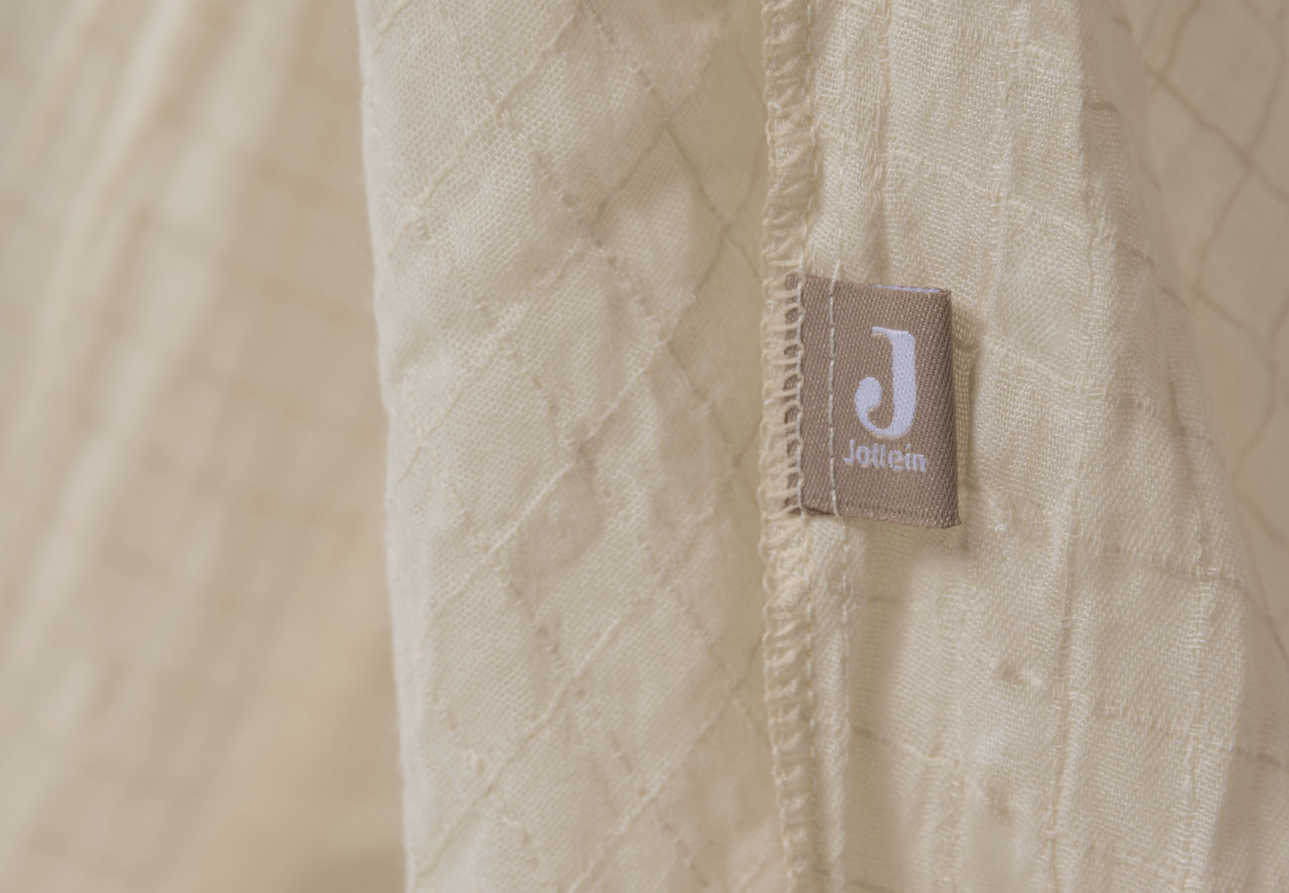 Jollein Sänghimmel 245cm Cosy Check Sand - 2