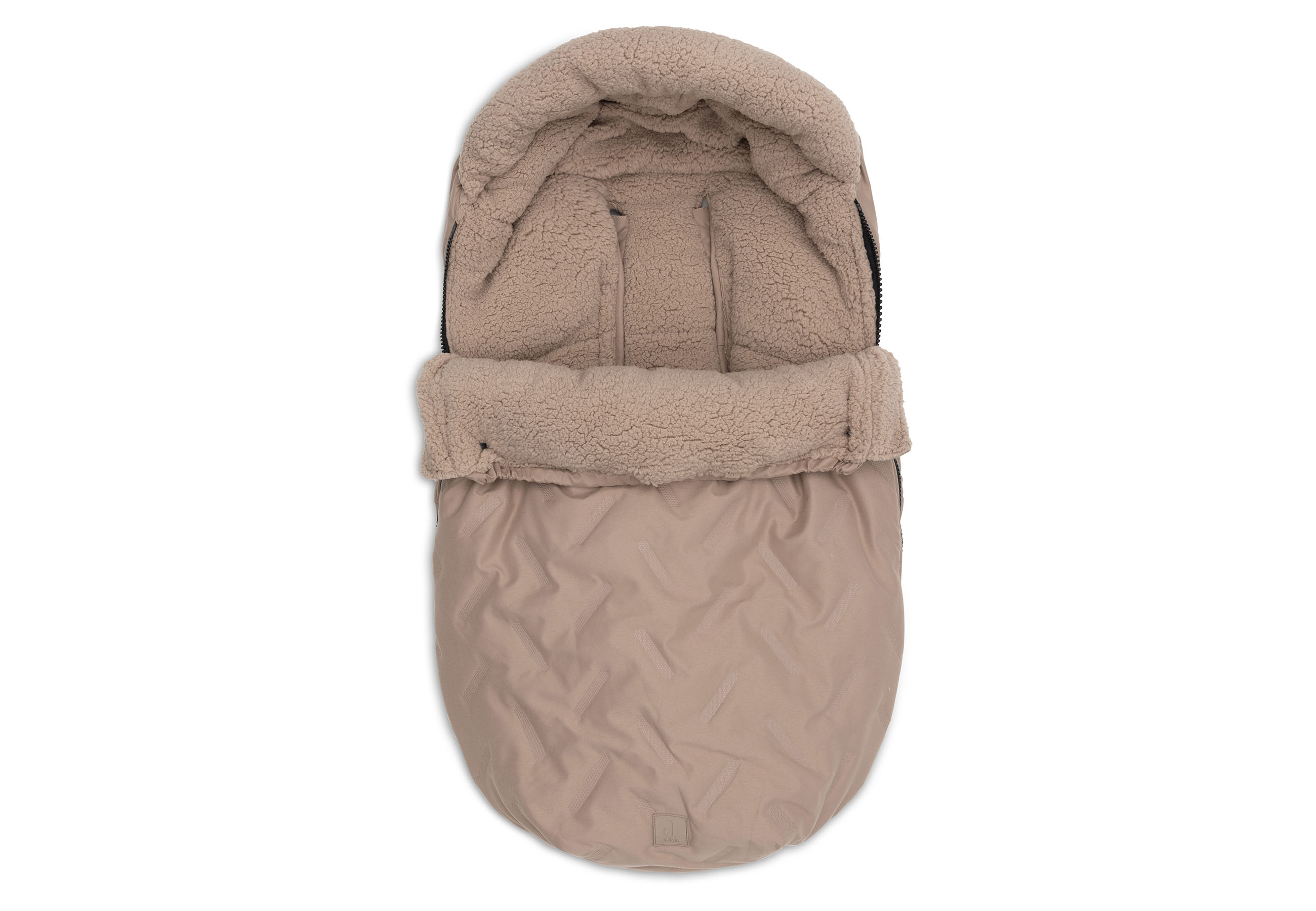 Jollein Åkpåse Babyskydd 0+ 3/5 punkts Embossed Milky Coffee - 2
