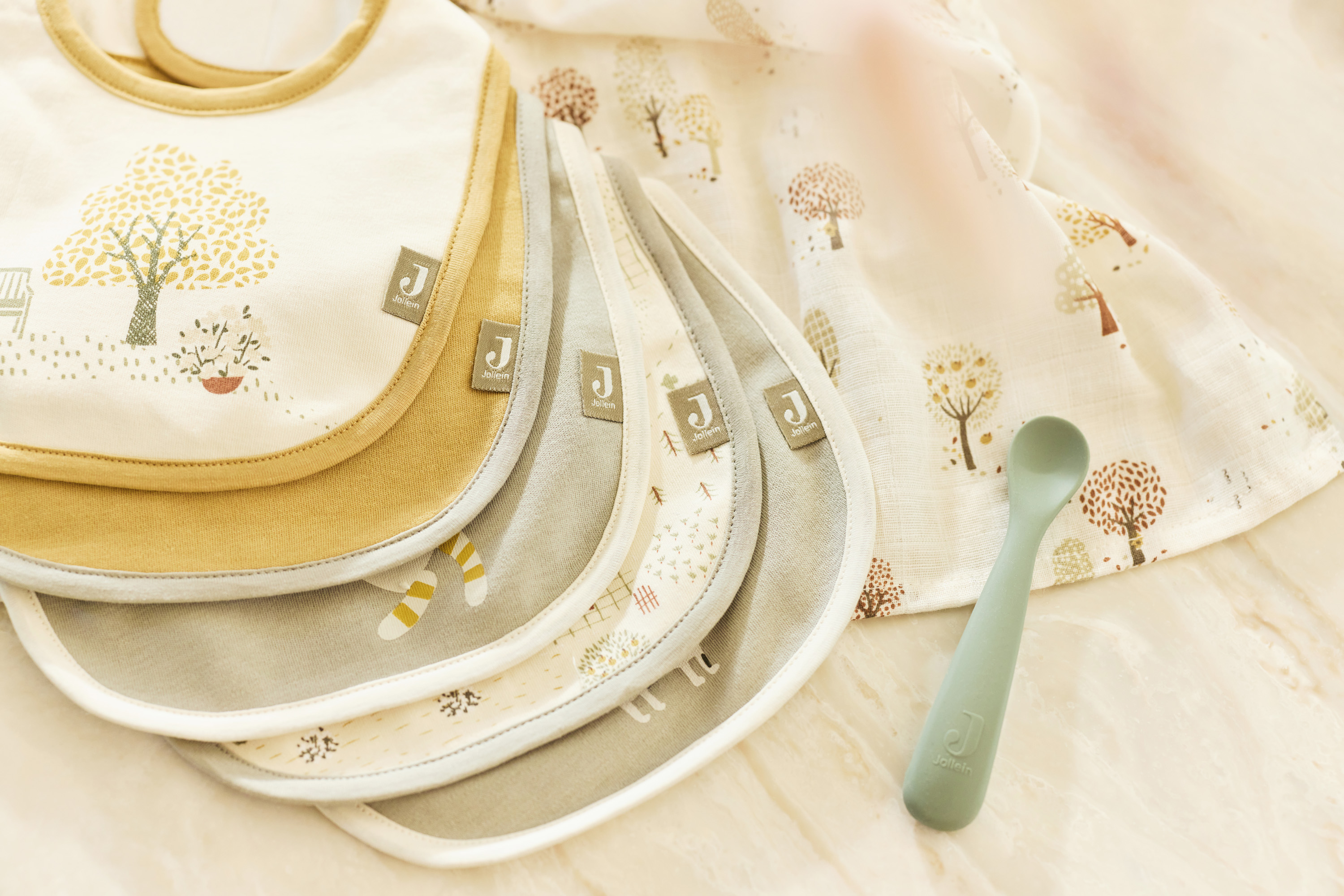 Jollein Bandana Bib Vattentät Tiny Park 5 Pack - 5