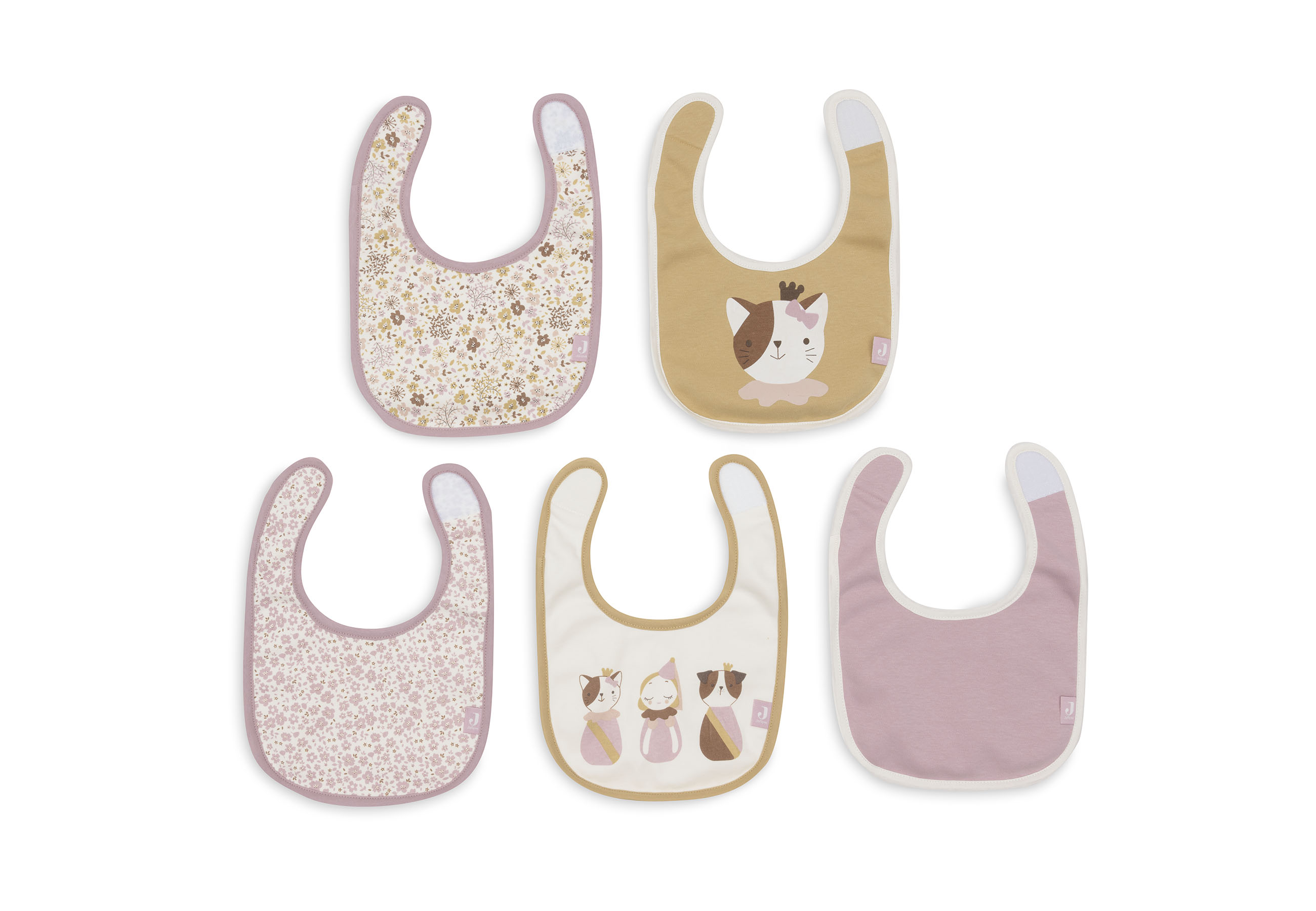 Jollein Bandana Bib Vattentät Flower Fairies 5 Pack - 2