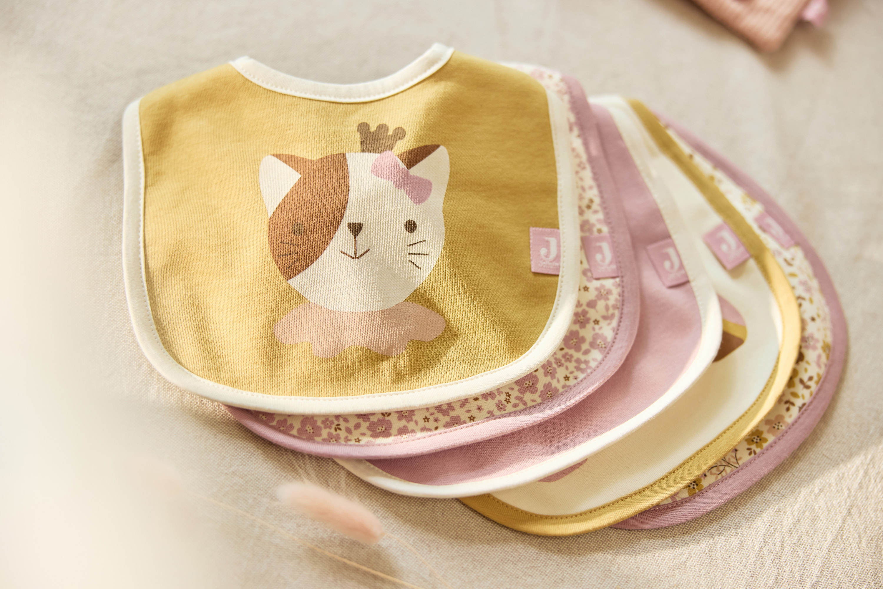 Jollein Bandana Bib Vattentät Flower Fairies 5 Pack - 6