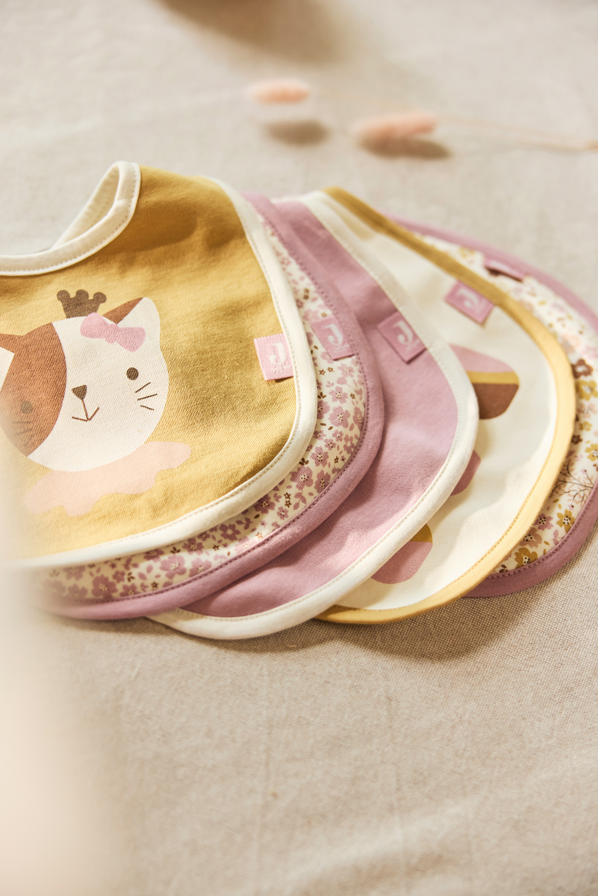 Jollein Bandana Bib Vattentät Flower Fairies 5 Pack - 7