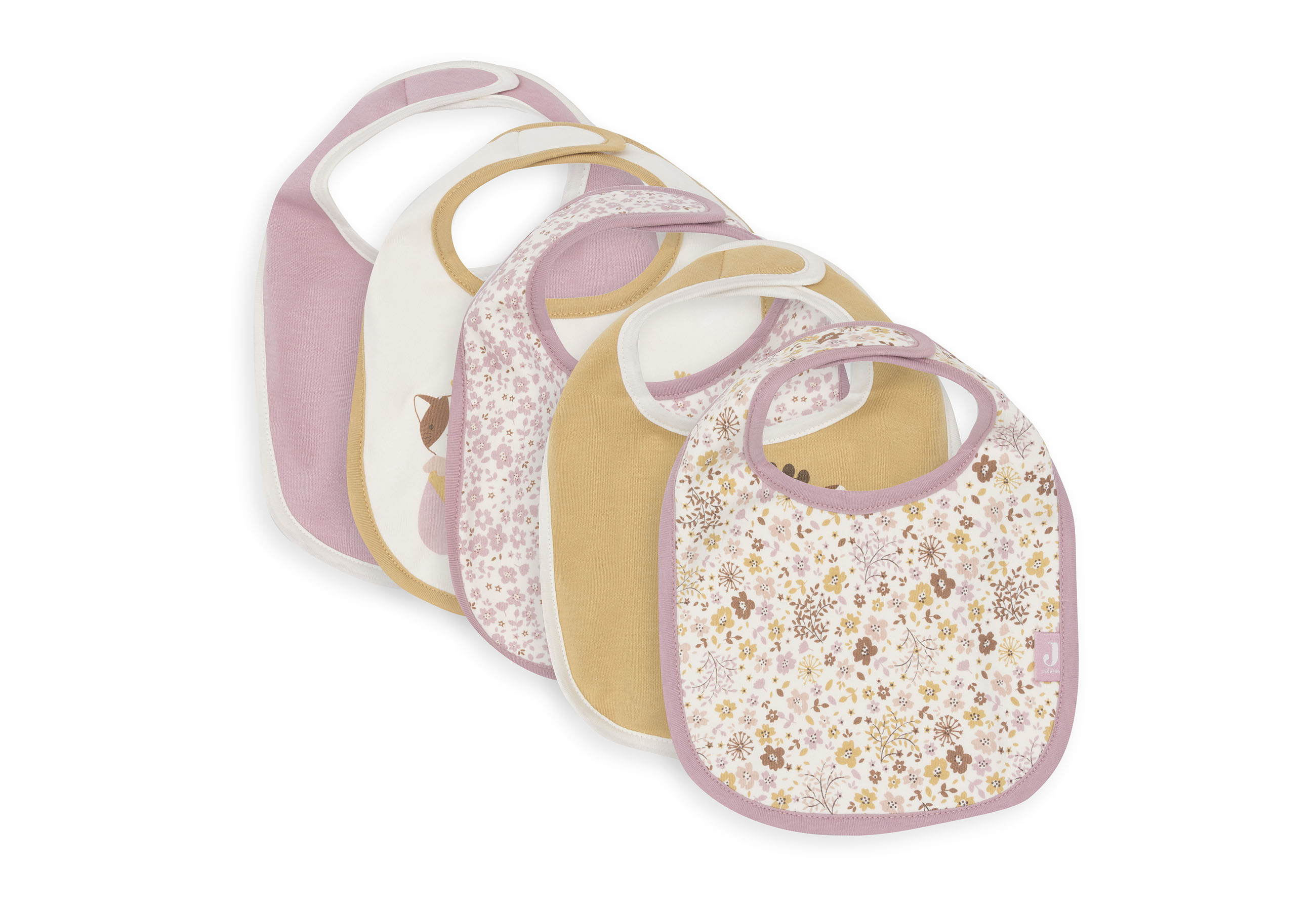 Jollein Bandana Bib Vattentät Flower Fairies 5 Pack