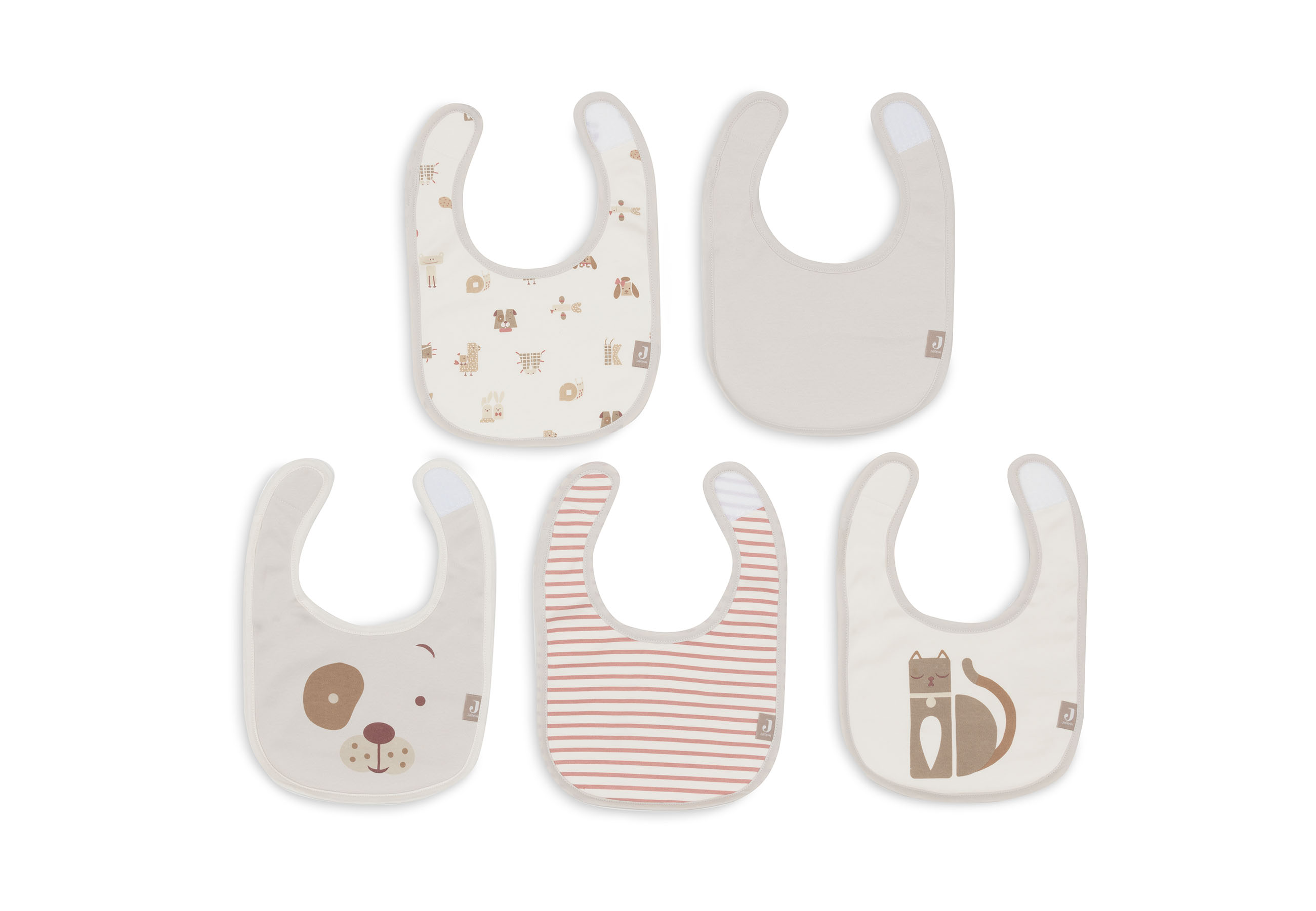 Jollein Bandana Bib Vattentät Animal Friends 5 Pack - 2