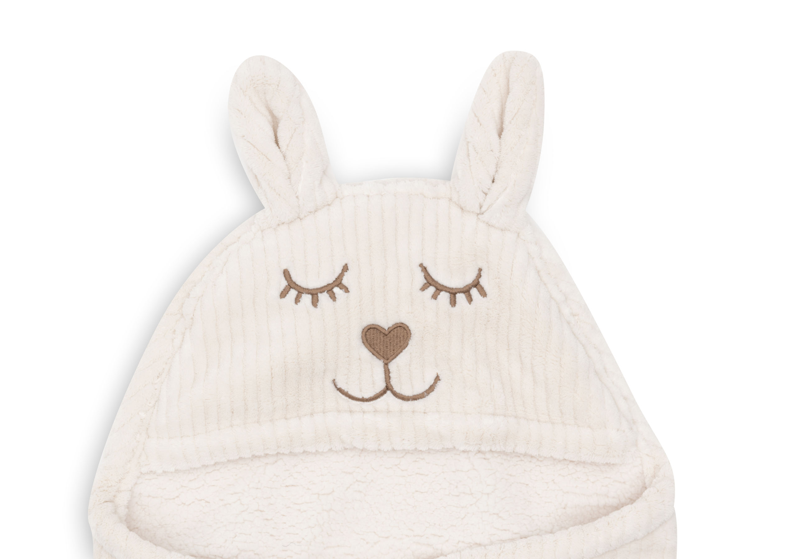 Jollein Omlottåkpåse Bunny Cloudy Rib Oatmeal - 5