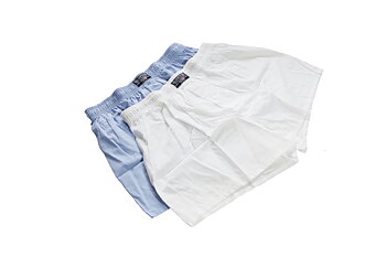2-pack Boxer Shorts - Light Blue/White