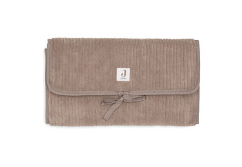 Jollein Skötbäddsunderlägg med förvaringsfickor Cloudy Rib Milky Coffee