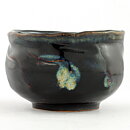 Isak Isaksson (2000s) Unique Chawan Bowl with Black Glaze 11 cm #22