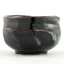 Isak Isaksson (2000s) Unique Chawan Bowl with Black Glaze 11 cm #22