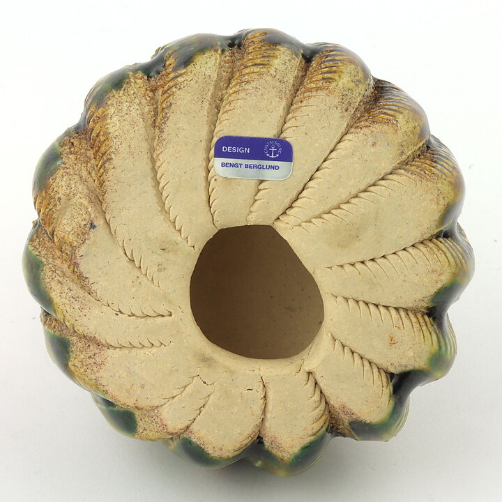 ベングト・バークランド  一点もの  緑色の彫刻  8cm  1960年代 (6)
