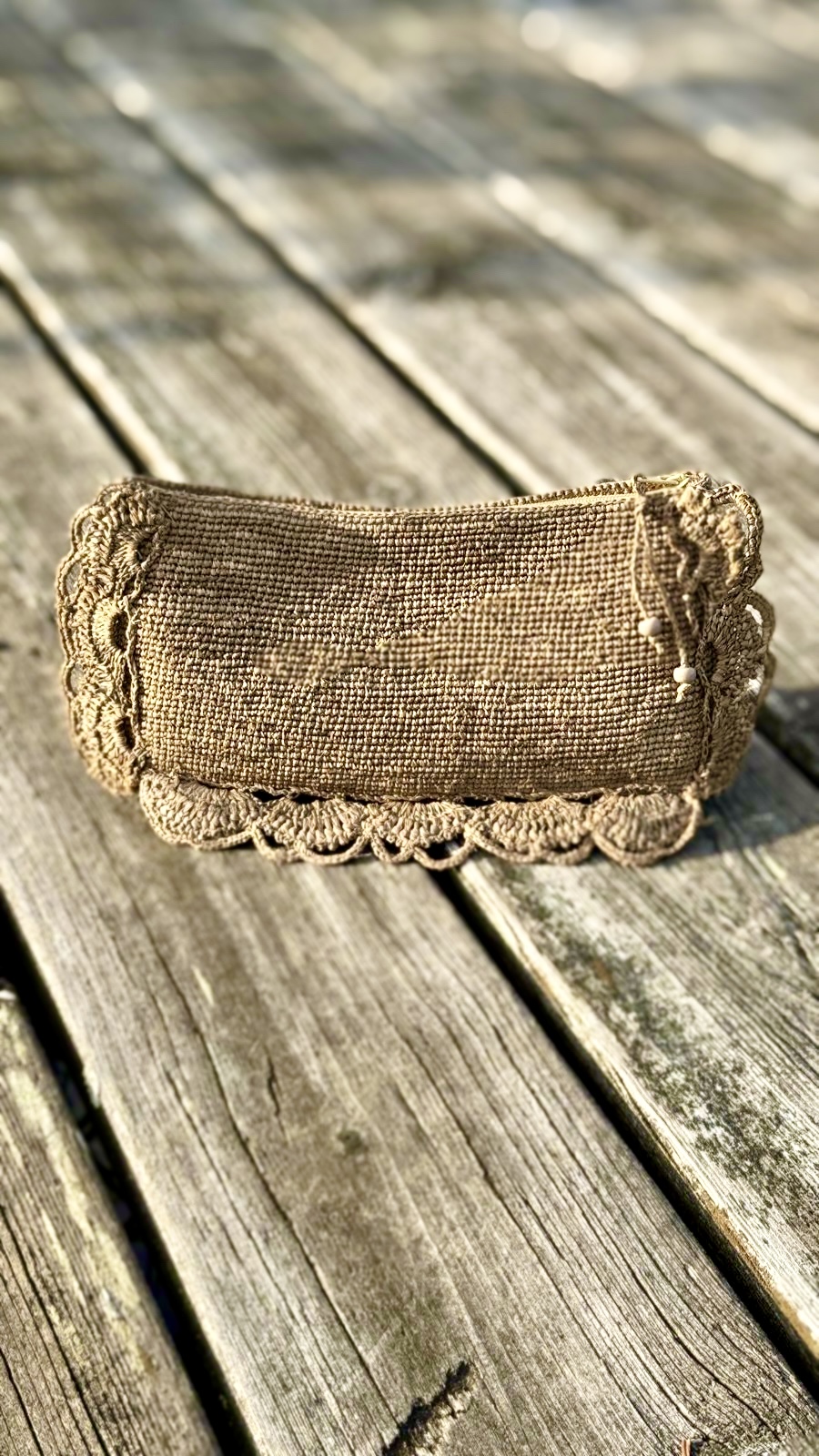 TOKY RAFFIA CLUTCH TEA