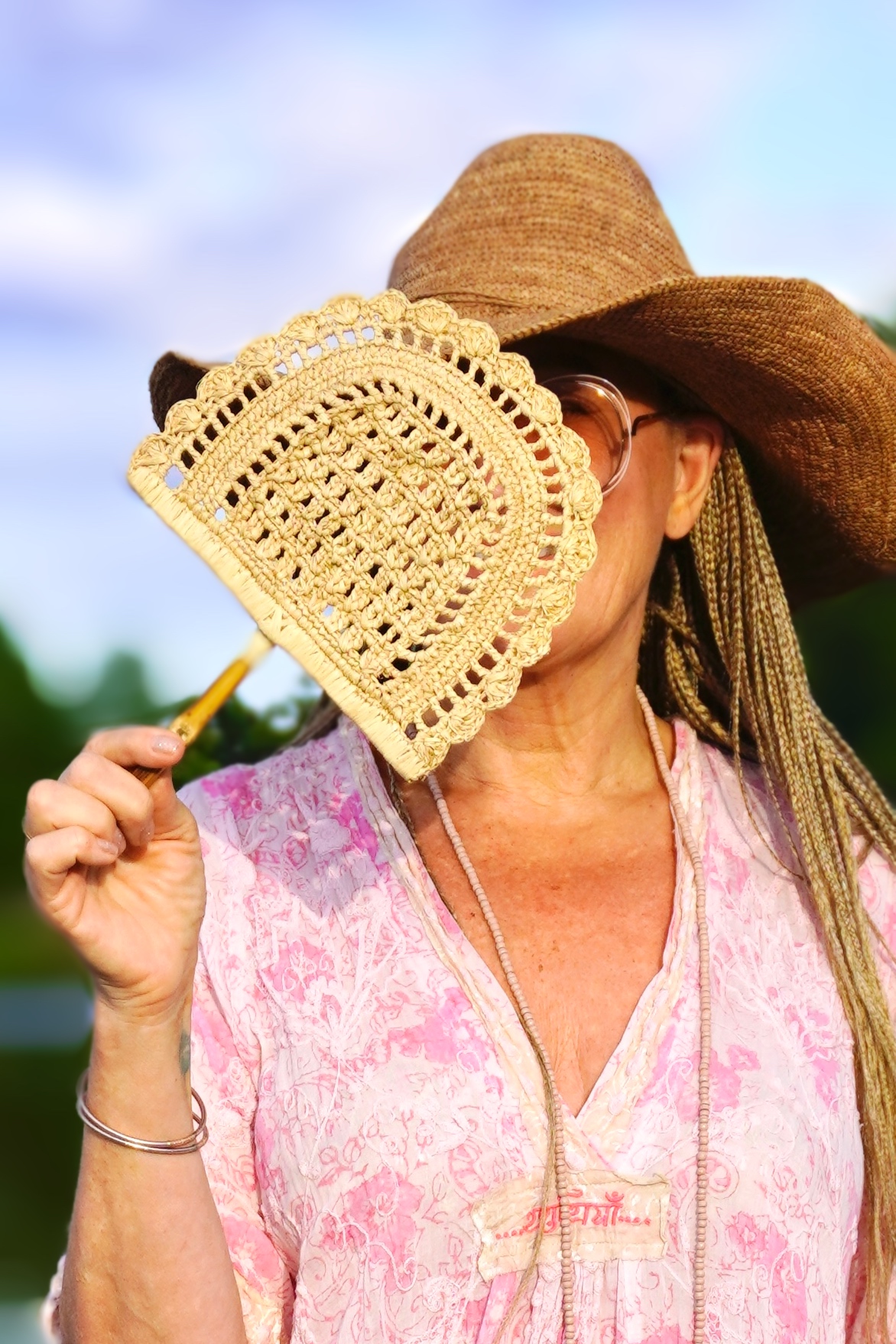 RAFFIA FAN NATURAL 