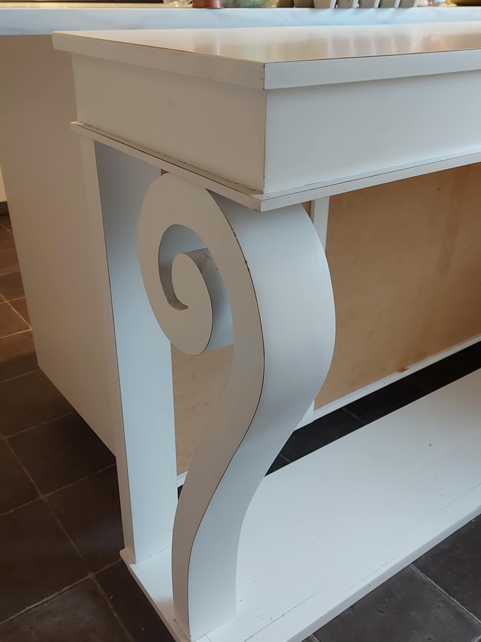 Vitt trä sideboard-Begagnat - 3