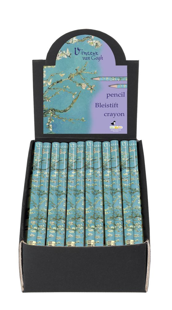 Blyanter, Van Gogh, Mandelblomster, Borddisplay med 50 stk.,TEMA-produkt