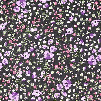 Krinklad Viskos Blommor