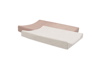 Jollein Skötbäddsöverdrag 50x70cm Wild Rose/Ivory (2p)