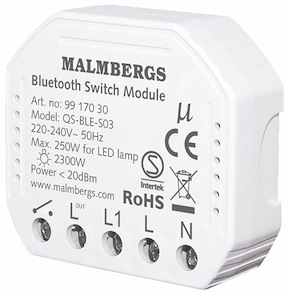 MALMBERGS Bluetooth Smart Modul On/Off 1-Kanal / Kron