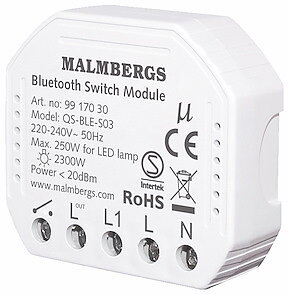 MALMBERGS Bluetooth Smart Modul On/Off 1-Kanal / Kron