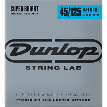Dunlop Super Bright™ MULTI-SCALE Nickel Bass 045-125 Fanned Fret (5-string)