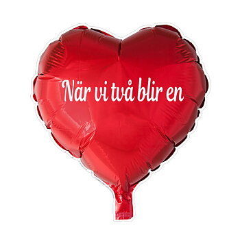 Folieballong - "När vi två blir en"
