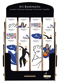 Bokmärken i papp, Matisse, Bordsdisplay med 240 st.