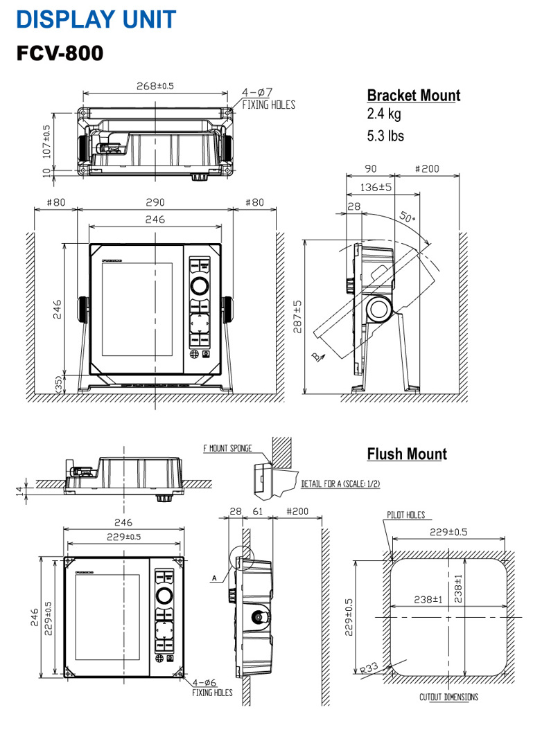 Furuno FCV-800 Ekolod/Fishfinder - 5