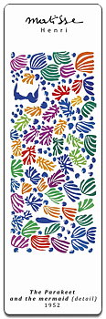 Bokmärke i papp, Matisse, Parakeet and Mermaid, TEMA-produkt