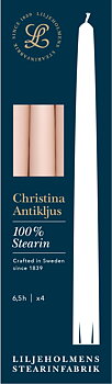 Christina Antikljus 4er-Pack Rosé I Ø 22 x H 255 mm – 100 % Stearin