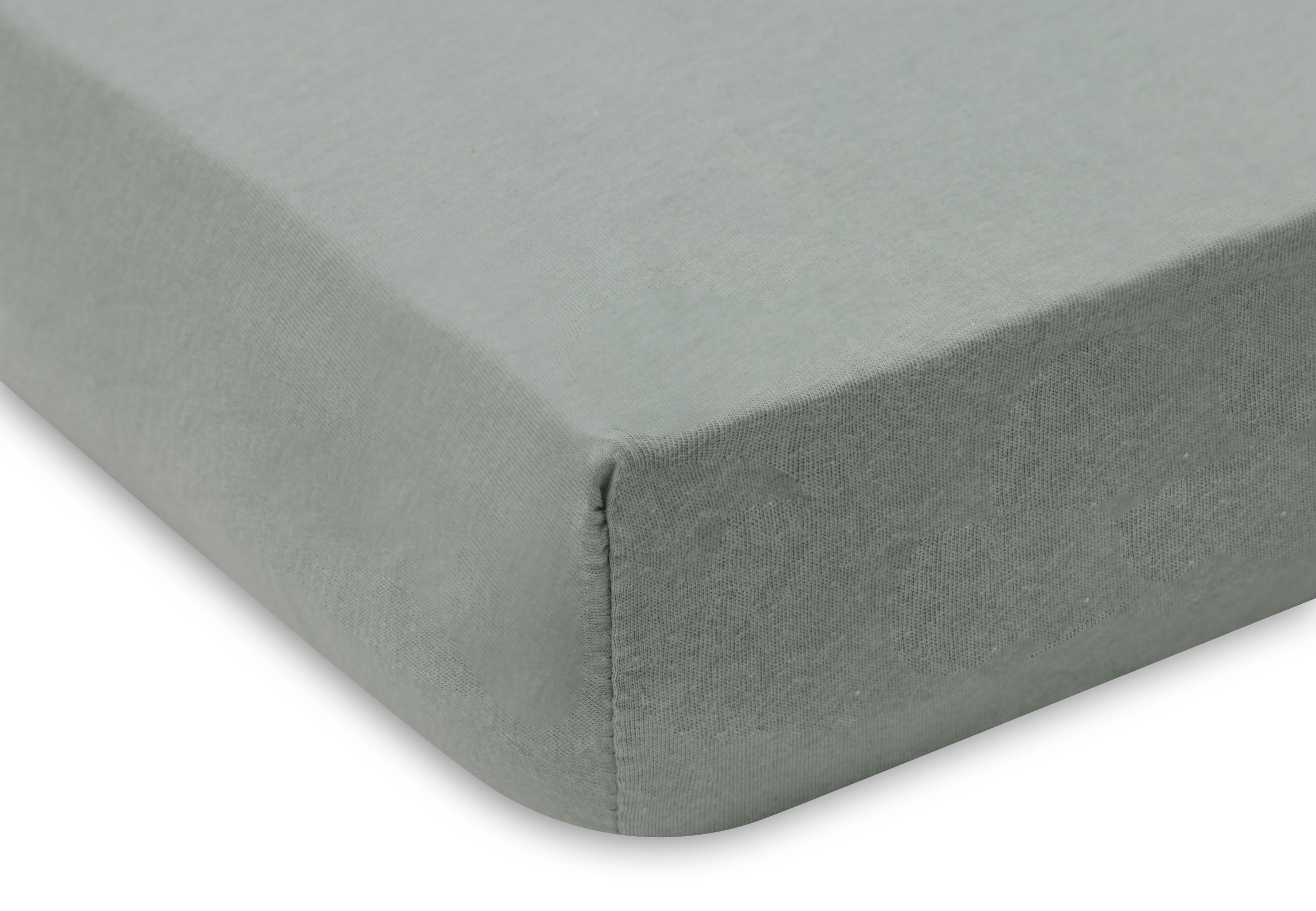 Jollein Dra-på lakan 40/50x80/90cm Sea Green/Ivory (2pack)									 - 4