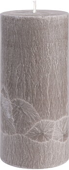 Shea-Blockljus Nougat I Ø 67 x H150 mm – nachhaltige Eleganz