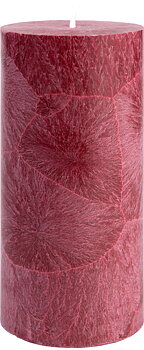 Shea-Blockljus Rot I Ø 67 x H150 mm – nachhaltige Eleganz