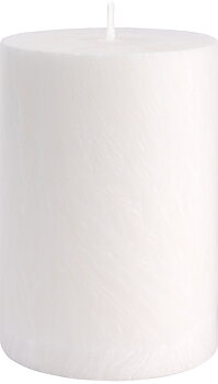 Shea-Blockljus Weiß I Ø 67 x H100 mm – nachhaltige Eleganz