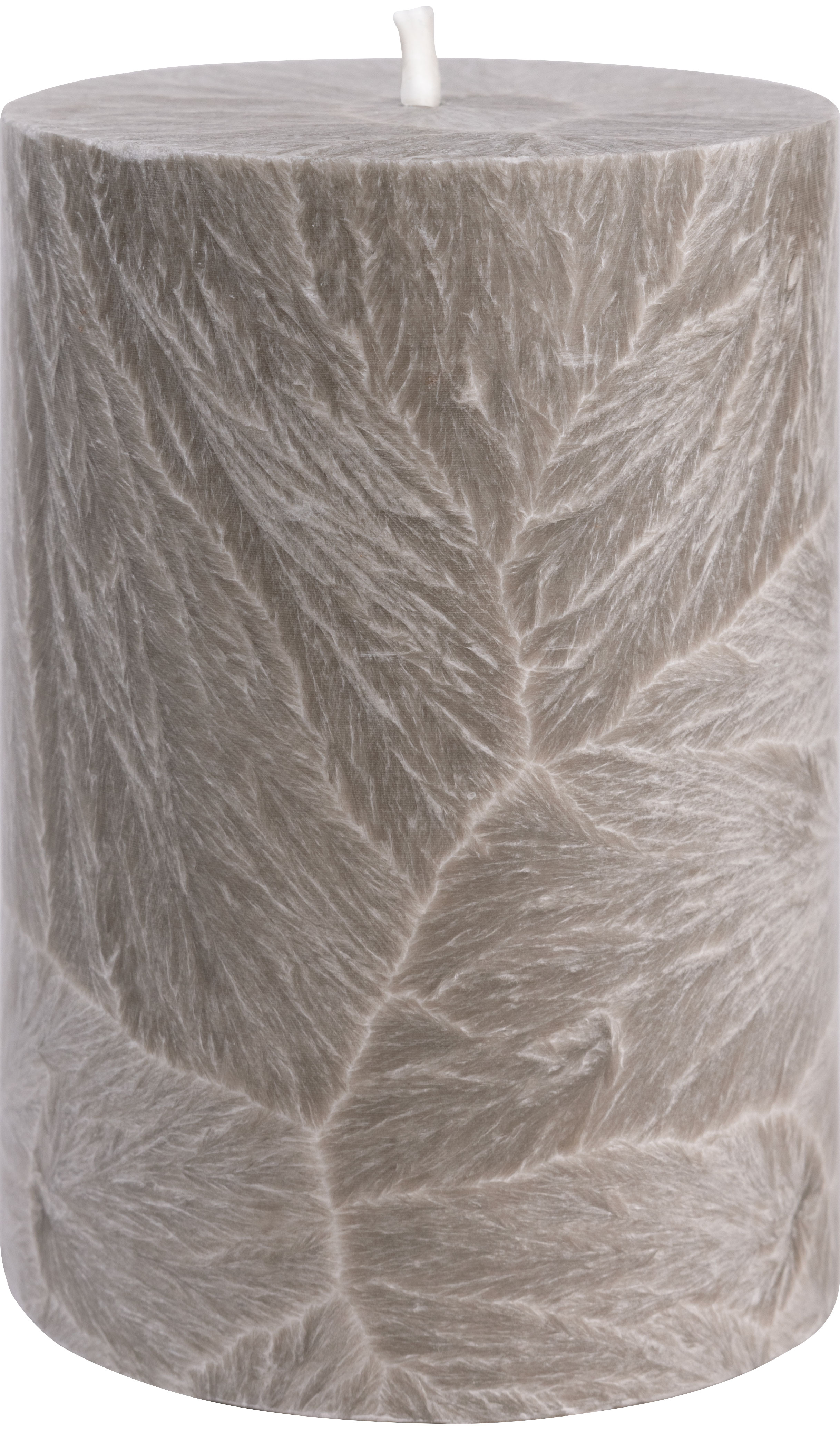 Shea-Blockljus Nougat I Ø 67 x H100 mm – nachhaltige Eleganz